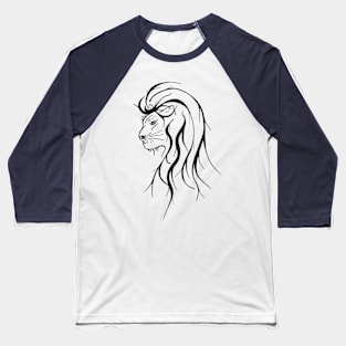 Wild lion with long manes Baseball T-Shirt